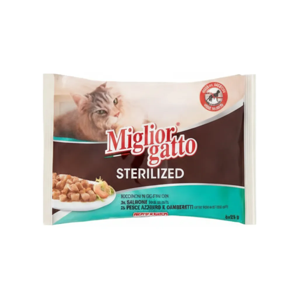MIGLIOR GATTO STERILIZED BOCC SALMONE