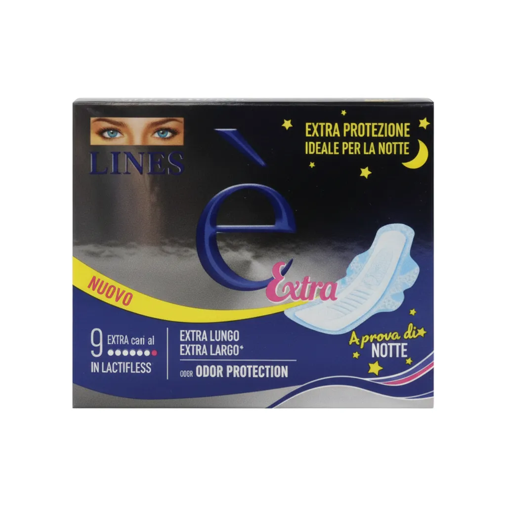 LINES E ASSORBENTI 9PZ CON ALI NOTTE